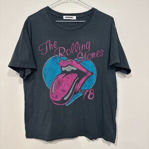 Daydreamer The Rolling Stones 78 Tour T-shirt Tucson Arizona Grey S Oversized